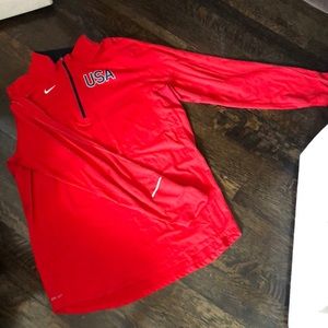Nike USA running track jacket.